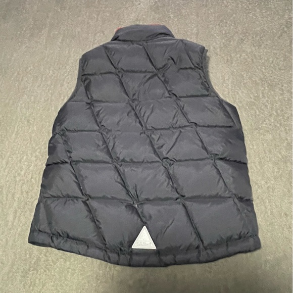 LL Bean downtek vest size 10 to 12 blue and orange - Picture 6 of 7